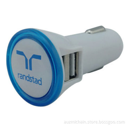 2 USB Ports In-car Charger with 2.1A, for iPhone, iPad, Samsung, PSP, GPS, Tablet, MP3, MP4, PAD